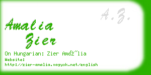 amalia zier business card